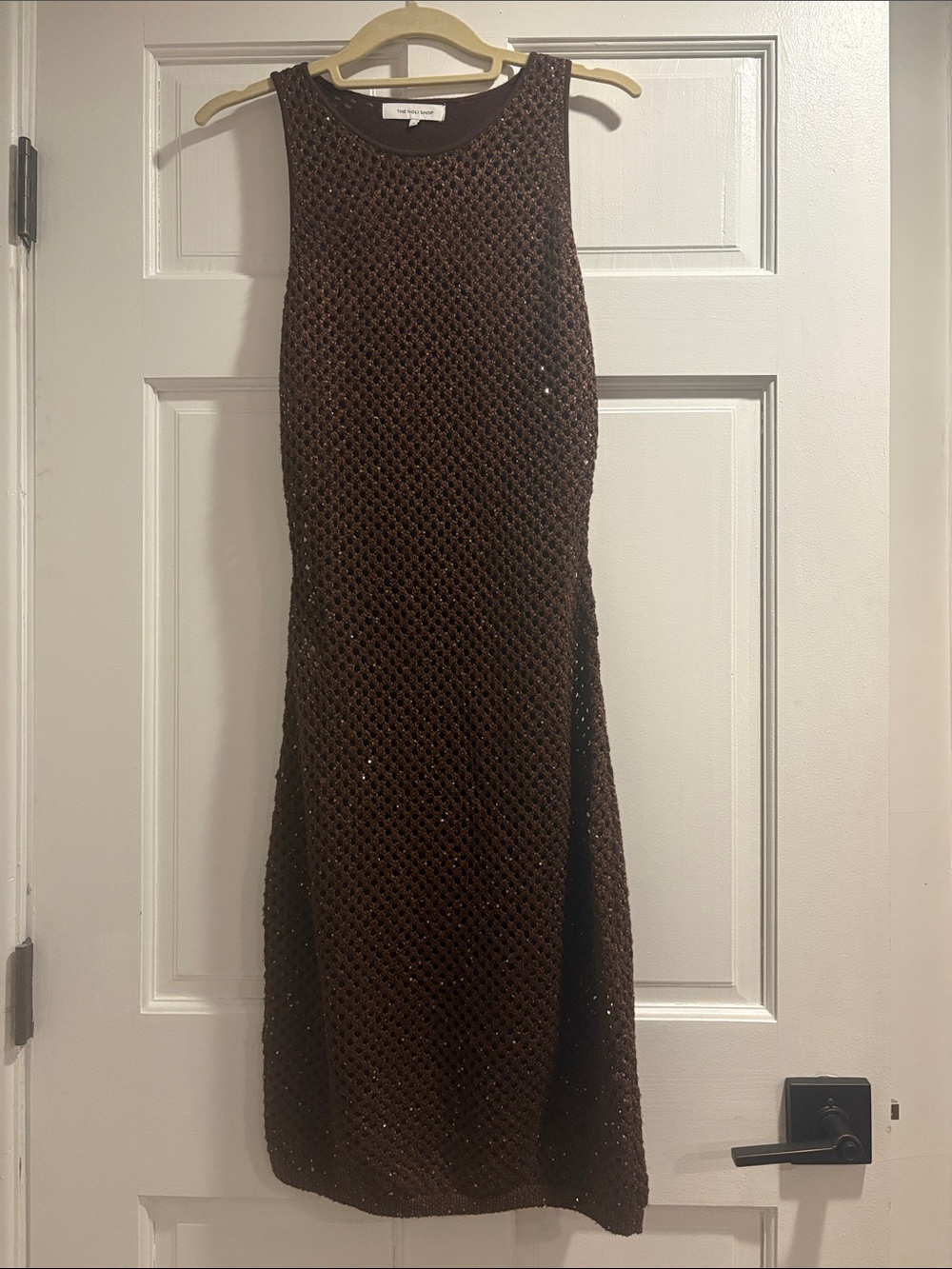 Niki Yoga Sleeveless Knit and Sequin Dress